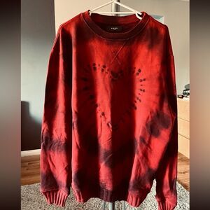 AMIRi Blood Red - Heart Sweater - Pullover - Size XL - Round-neck Sweater